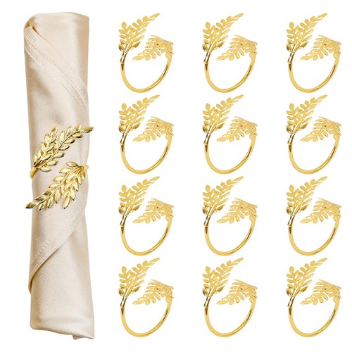 Ruksifg gold napkin rings - napkin,