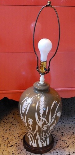 Vintage italy table lamp hand - italy,